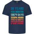 38th Birthday 38 Year Old Mens Cotton T-Shirt Tee Top Navy Blue