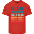 38th Birthday 38 Year Old Mens Cotton T-Shirt Tee Top Red