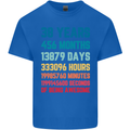 38th Birthday 38 Year Old Mens Cotton T-Shirt Tee Top Royal Blue