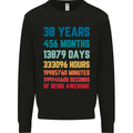 38th Birthday 38 Year Old Mens Sweatshirt Jumper Black