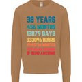38th Birthday 38 Year Old Mens Sweatshirt Jumper Caramel Latte