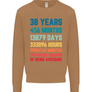 38th Birthday 38 Year Old Mens Sweatshirt Jumper Caramel Latte
