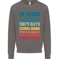 38th Birthday 38 Year Old Mens Sweatshirt Jumper Charcoal