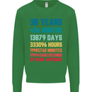 38th Birthday 38 Year Old Mens Sweatshirt Jumper Irish Green