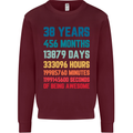 38th Birthday 38 Year Old Mens Sweatshirt Jumper Maroon