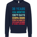 38th Birthday 38 Year Old Mens Sweatshirt Jumper Navy Blue