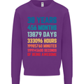 38th Birthday 38 Year Old Mens Sweatshirt Jumper Purple