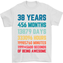 38th Birthday 38 Year Old Mens T-Shirt 100% Cotton White