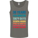 38th Birthday 38 Year Old Mens Vest Tank Top Charcoal