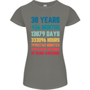 38th Birthday 38 Year Old Womens Petite Cut T-Shirt Charcoal