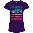 38th Birthday 38 Year Old Womens Petite Cut T-Shirt Purple