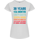38th Birthday 38 Year Old Womens Petite Cut T-Shirt White