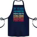 39th Birthday 39 Year Old Cotton Apron 100% Organic Navy Blue