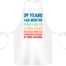 39th Birthday 39 Year Old Cotton Apron 100% Organic White
