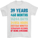 39th Birthday 39 Year Old Mens T-Shirt 100% Cotton White