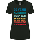39th Birthday 39 Year Old Womens Wider Cut T-Shirt Black
