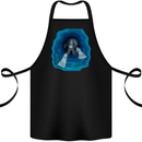 3D Scuba Diver Diving Cotton Apron 100% Organic Black