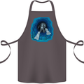 3D Scuba Diver Diving Cotton Apron 100% Organic Dark Grey