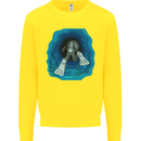 3D Scuba Diver Diving Kids Sweatshirt Jumper Yellow