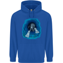 3D Scuba Diver Diving Mens 80% Cotton Hoodie Royal Blue