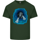 3D Scuba Diver Diving Mens Cotton T-Shirt Tee Top Forest Green