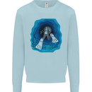 3D Scuba Diver Diving Mens Sweatshirt Jumper Light Blue