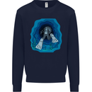 3D Scuba Diver Diving Mens Sweatshirt Jumper Navy Blue