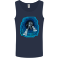 3D Scuba Diver Diving Mens Vest Tank Top Navy Blue
