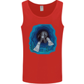 3D Scuba Diver Diving Mens Vest Tank Top Red