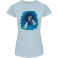 3D Scuba Diver Diving Womens Petite Cut T-Shirt Light Blue