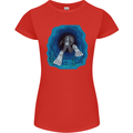 3D Scuba Diver Diving Womens Petite Cut T-Shirt Red