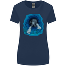 3D Scuba Diver Diving Womens Wider Cut T-Shirt Navy Blue