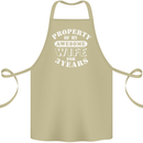 3 Year Wedding Anniversary 3rd Funny Wife Cotton Apron 100% Organic Khaki