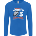 3 Year Wedding Anniversary 3rd Rugby Mens Long Sleeve T-Shirt Royal Blue