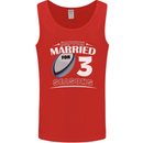 3 Year Wedding Anniversary 3rd Rugby Mens Vest Tank Top Red