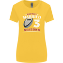 3 Year Wedding Anniversary 3rd Rugby Womens Wider Cut T-Shirt Yellow