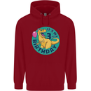 3rd Birthday Dinosaur T-Rex 3 Year Old Childrens Kids Hoodie Red