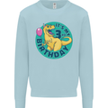 3rd Birthday Dinosaur T-Rex 3 Year Old Kids Sweatshirt Jumper Light Blue