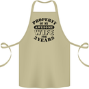 3rd Wedding Anniversary 3 Year Funny Wife Cotton Apron 100% Organic Khaki