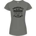 3rd Wedding Anniversary 3 Year Funny Wife Womens Petite Cut T-Shirt Charcoal