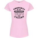 3rd Wedding Anniversary 3 Year Funny Wife Womens Petite Cut T-Shirt Light Pink