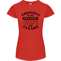 3rd Wedding Anniversary 3 Year Funny Wife Womens Petite Cut T-Shirt Red
