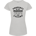 3rd Wedding Anniversary 3 Year Funny Wife Womens Petite Cut T-Shirt Sports Grey