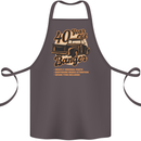 40 Year Old Banger Birthday 40th Year Old Cotton Apron 100% Organic Dark Grey
