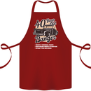 40 Year Old Banger Birthday 40th Year Old Cotton Apron 100% Organic Maroon