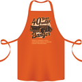 40 Year Old Banger Birthday 40th Year Old Cotton Apron 100% Organic Orange