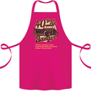 40 Year Old Banger Birthday 40th Year Old Cotton Apron 100% Organic Pink