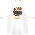 40 Year Old Banger Birthday 40th Year Old Cotton Apron 100% Organic White