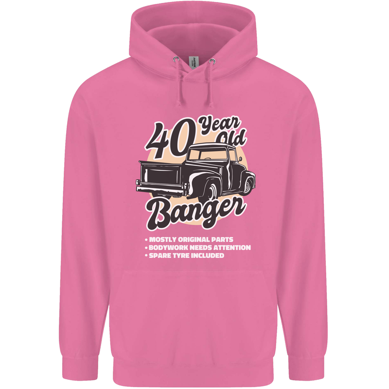 40 Year Old Banger Birthday 40th Year Old Mens 80% Cotton Hoodie Azelea