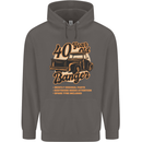 40 Year Old Banger Birthday 40th Year Old Mens 80% Cotton Hoodie Charcoal